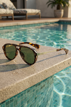 Load image into Gallery viewer, Oliver Tortoiseshell Aviator Sunglasses